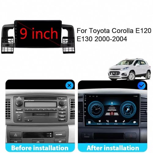 Autoradio GPS Toyota Corolla E120 2000-2004 Android avec écran Bluetooth - 2