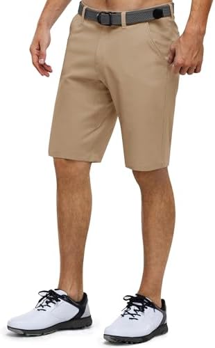 33,000ft Herren 11” Golf Shorts UPF 50+ Kurze Golfhose mit 5 Taschen | Leicht, Schnelltrockend, Atmungsaktiv, 4-Wege-Stretch, mit Tee-Halter, Arbeitshorts, Bermuda für Golfen Casua