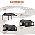 JAMFLY Carport, 12x20 ft Heavy Duty Carport with Roll-up Windows, Portable Garage with Removable Sidewalls & Doors, Car Canopy with Sandbags and All-Season Tarp for Car Boat Truck Motorcycle