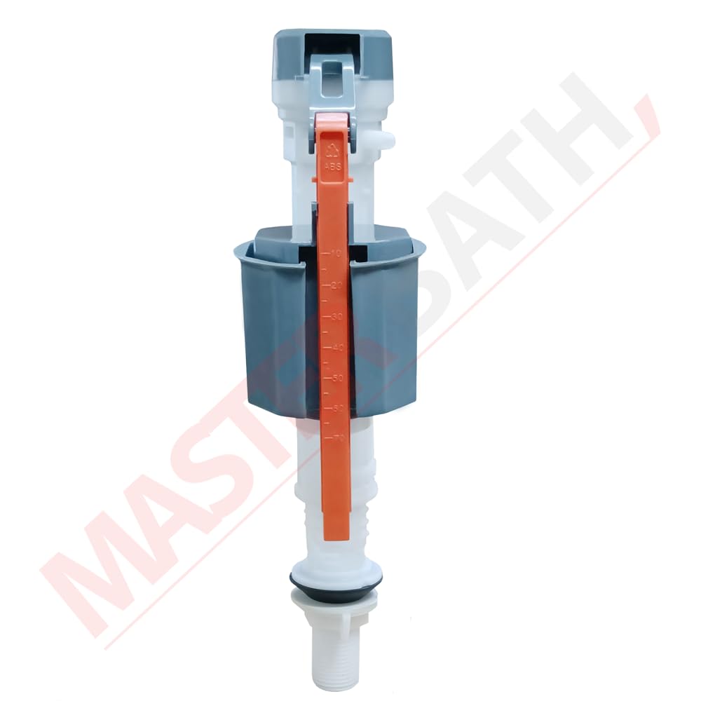 MASTER BATH Adjustable Toilet Flush Tank Fill Valve (6" to 10") | Anti-Siphon Water Inlet Valve for Toilet Tank | Flush Tank Repair Kit for One Piece Commode 1