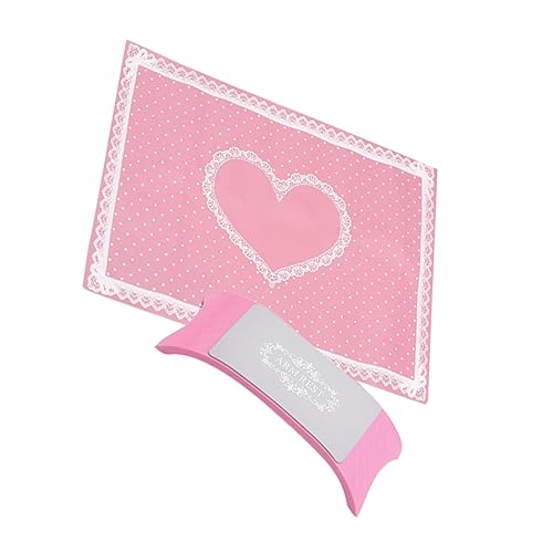 minkissy 1個 マニキュアハンドピローハンドクッションセット ネイルドライヤー ビルダージェル 道具 キット uvネイルライト 保有者 シリコンハンドマット 折りたたみ式ハンドピロー ピンク