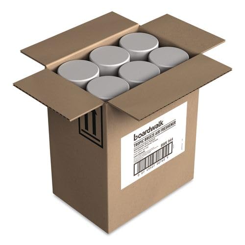 Boardwalk Aerosol Air Freshener Spray, 6-Pack, 10 oz Can, Tropic Breeze Scent, Neutralizes Tough Odors, Commercial Quality, Convenient