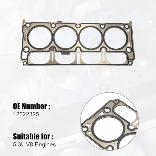 Image of uxcell Vehicle Cylinder Head Gasket 12622325 for Chevrolet Tahoe 2015-2023 for Chevrolet Silverado 1500