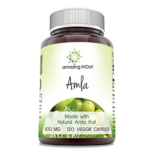 India Amla 500 Mg, 120 Capsules