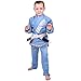 Tatami Fightwear Meerkatsu Kids Animal Jiu Jitsu Gi, 425GSM Jacket, Twill BJJ Pants, and White Belt, Sky Blue, M000