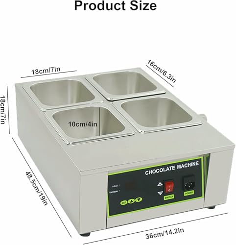 Chocolate Melting Pot máquina temperadora eléctrica miniatura 7