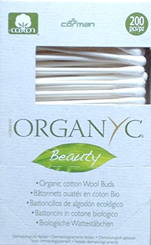 Organyc - Organic Cotton Wool Buds - 200 Count - Pack of 3