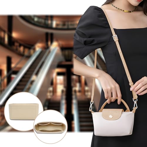 Organiseur de sac en feutre compatible avec sac Longchamp mini - 7