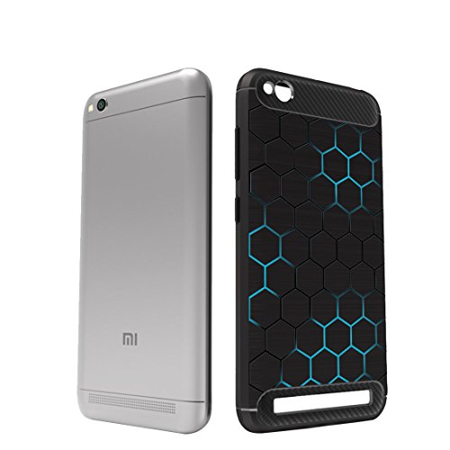 Image of MTT Carbon Fiber Texture Rugged Armor Back Case Cover for Redmi 4A (Hexagon 01)