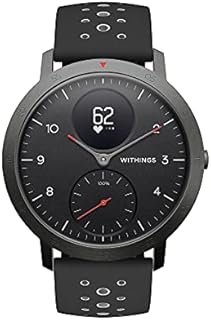 Withings Steel HR Sport - Multisport Hybrid Smartwatch, Connected GPS, Herzfrequenz, Fitnessniveau via VO2max, Aktivitäts- und Schlaftracking, Benachrichtigungen, 40mm