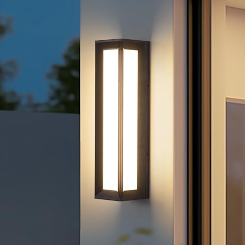 Image of MVBT Outdoor Wall Lights Exterior, 26 inch Large Wall Sconce for House, 3000K LED Outside Front Door Light Fixture Wall Mount, Modern Porch Lights Waterproof Garage Lamp Patio Lighting Entryway Lantern