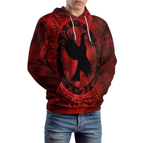 Sweat à Capuche Corbeau 3D : Un Pull Tendance Qui Garde Sa Forme en Hiver - 5