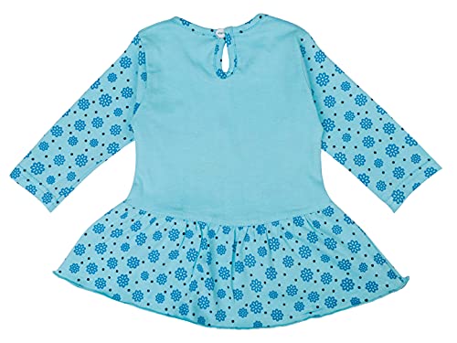 Image of Montello Cotton Cute Dress set for Baby Girl with Full sleeves Frock Top Jhabla and Full Length Pyjamas