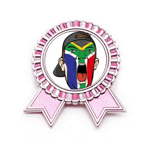 Broche pour maquillage du visage Rose South Afflag en métal taille M pour cosmétiques