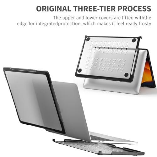 Protector MacBook Pro 13 M1 M2 rígido anticaídas compatible con modelo A2338 A2251 4