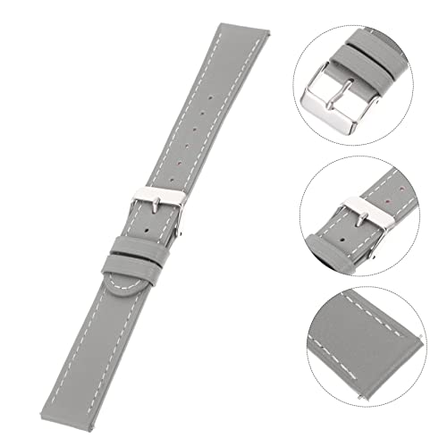 Leather Strap Band Replacement Part Replaceable Watch Grey Not Stainless Steel4