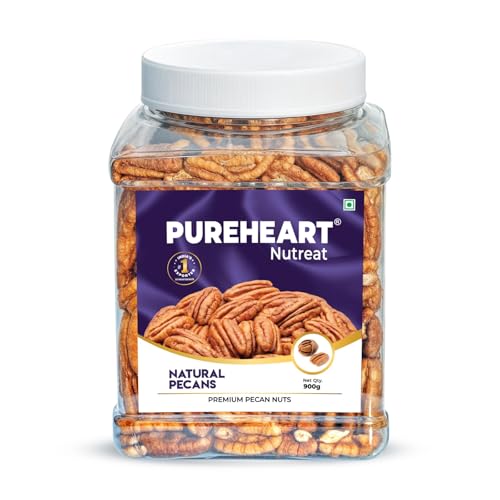Image of Pureheart Premium Pecan Nuts 900g | Premium Natural Pecans | Healthy Dry Fruits Snack | Rich in Protein, Fibre & Antioxidants | Ideal for Snacking & Baking