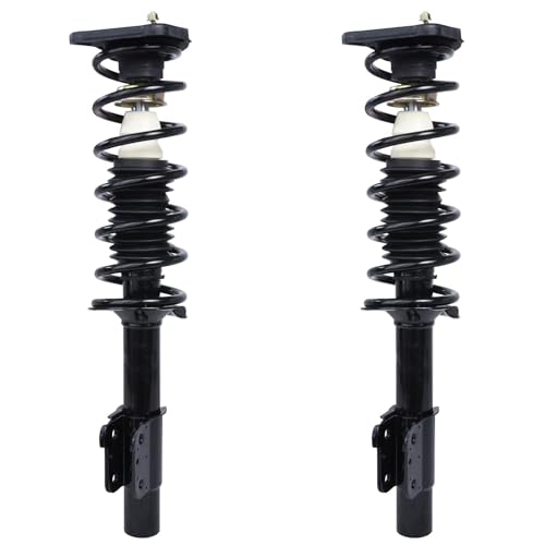 Image of Detroit Axle - 2 Rear Ready Struts for Chevy Classic Malibu Pontiac Grand AM Olds Alero Cutlass Struts w /Coil Spring Assembly Replacement Quick Install Ready Struts Shocks Assembly