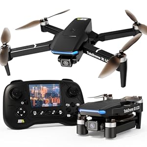 Drohne mit Kamera LCD Bildschirm Digitale Bildübertragung Fernbedienung FPV Drone mit Bürstenlosem Motor für Erwachsene TD31LCD RC Drohnen für Anfänger