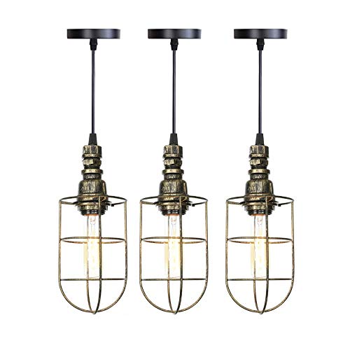 Luminaires suspendus steampunk vintage en métal pour un style loft