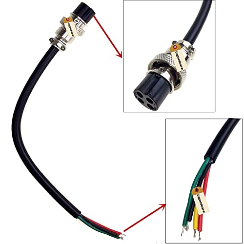 Lsgoodcare 4 Piezas Conector Aviación GX16-4 Pin miniatura 5