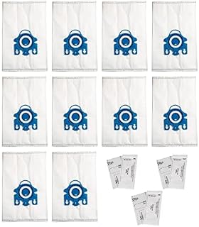 Supply Cube 10 Pack Vacuum Cleaner Bags with 3D Technology | Filter Bag for Miele GN Vacuum Cleaner Complete C3, C2, Classic C1, S400, S600, S800, S2, S5, S8 (10 Pack Vacuum Bags + 3 Set Air Filter)