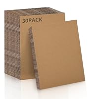 Jiaoshou Pan 30 Stück Pappe zum Basteln, Wellpappe 3mm, Braun Kraftpapier, Dicke Pappe für DIY, Malen, Kunsthandwerk und Modellieren (A3)