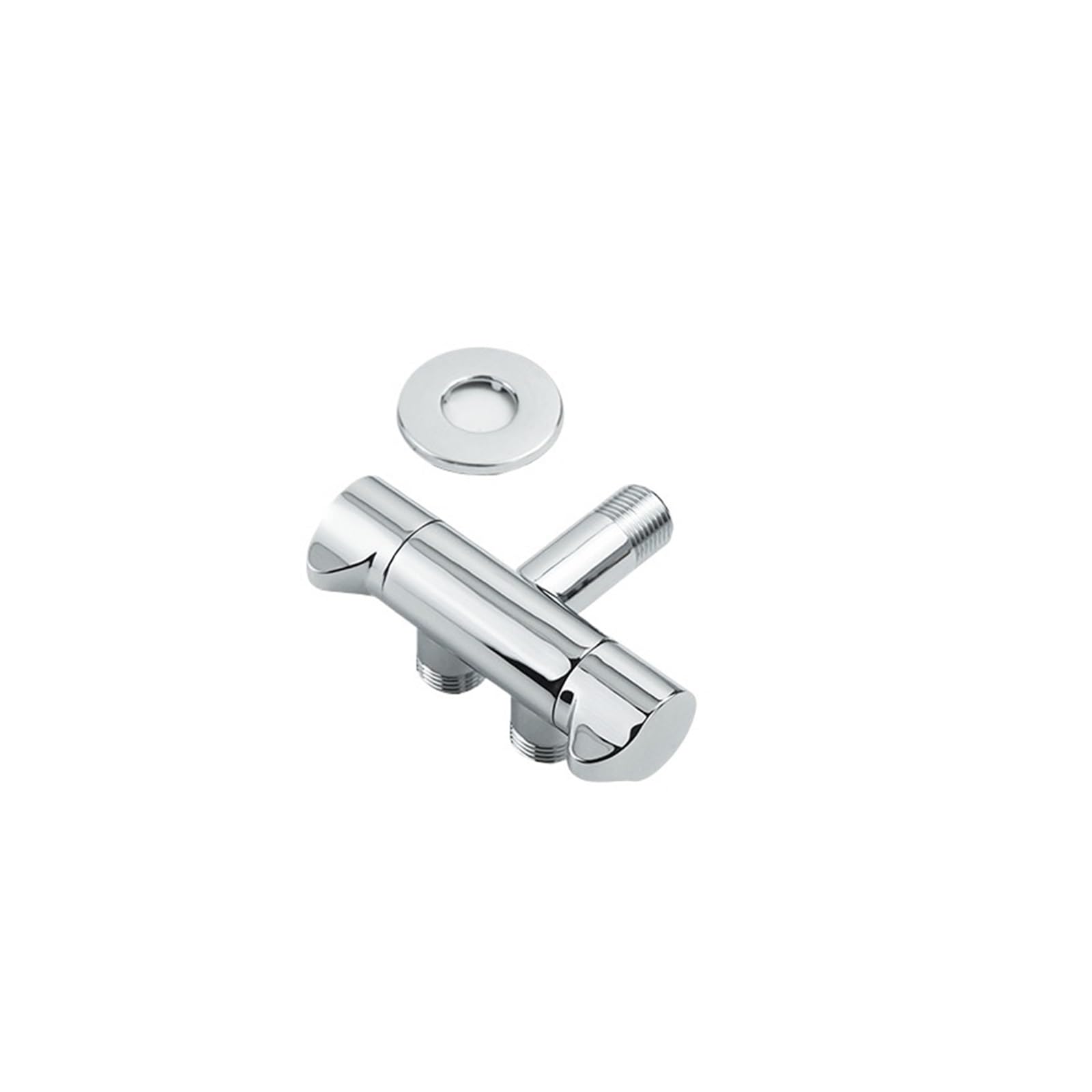 Vanne d'angle en laiton massif or brossé G1/2 design luxe