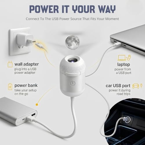 Buy 2-in-1 Galaxy Projector Night Light with 12 Slides - Image 4