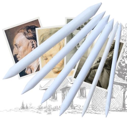 Parliky Difuminadores de Papel para Dibujo 18 Unidades Conjunto Profesional de Tocones y Tortillones para Mezclar y Suavizar Carboncillo Pastel y Grafito Material Duradero Uso
