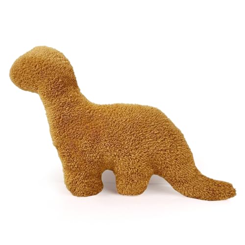 Zaloife Kuscheltier Dino Chicken Nugget, Dino-Nugget Plüschtier, Chicken Nugget Stofftier, Plüsch Dino Chicken Nugget Kissen Puppe Geschenk für Fans Kinder B