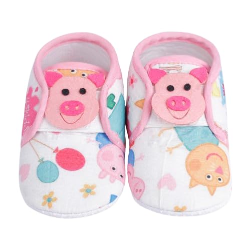 coco candy White Unisex Piggy Booties Shoes for Girls and Boys Soft Warm Comfortable Anti-Slip New Born Infant shoe Baby Footwear gift for little one Walking & Daily Wear-picture-33