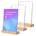 BYZESTY 3 Stück Acryl Tischaufsteller A4 Acryl Aufsteller, Transparenter Display Rack mit Holzfuß, Aufsteller A4 T- Ständer für Werbeaufsteller, A4 Acrylplakat Menü Rack für Restaurants, Büro, Hotels TRANSPARENT MIT günstig Kaufen-BYZESTY 3 Stück Acryl Tischaufsteller A4 Acryl Aufsteller, Transparenter Display Rack mit Holzfuß, Aufsteller A4 T- Ständer für Werbeaufsteller, A4 Acrylplakat Menü Rack für Restaurants, Büro, Hotels