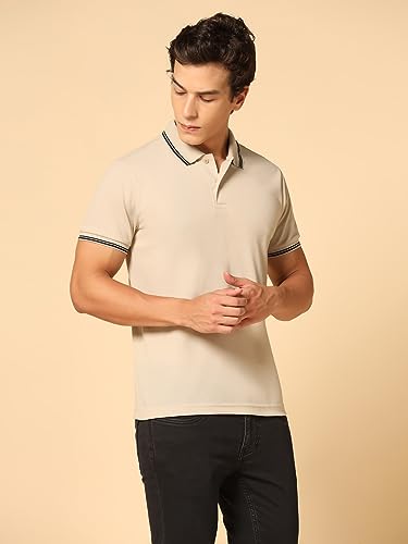 Image of INKKR Men's Collared Neck Stylish Half T-Shirt