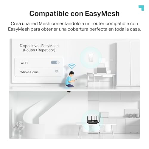 TP-Link RE500X Repetidor WiFi 6 AX1500 Doble Banda, 1 Puerto GE, EasyMesh - Imagen 7