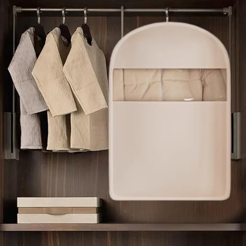 Hanging Garment Bag, Garment Bags for Hanging Clothes, Space Saving Self Compressing Bag with Clear Window, Closet Organizers for Jackets, Suits, Coats3