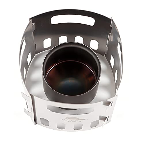 TOAKS Titan Alcohol Stove and Stand, Camping Survival in the Wild Travel (Alcohol Stove + 4 Stands)
