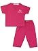 Scoots Little Girls'Big Sister Scrubs, 3T, Hot Pink