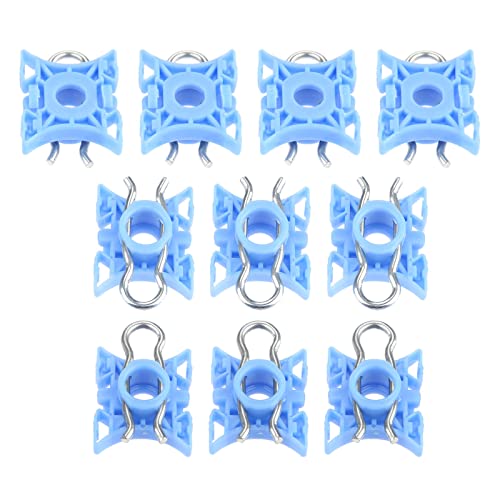 Mtsooning Reguladores de ventana de pivote deslizante, 10 piezas de regulador de ventana de mandíbula deslizante con clip de repuesto para BMW E32 E34 E36 Volvo Xc60 S60 S40 S80 Xc90