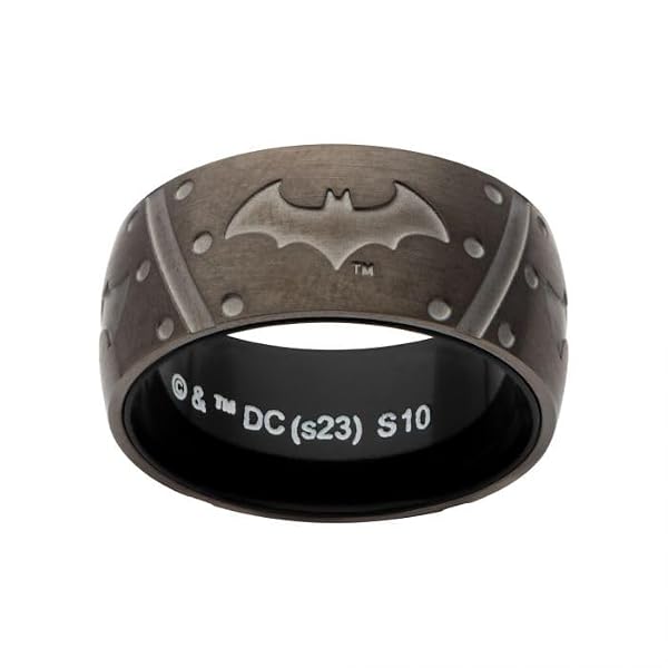SalesOne Batman Batarang Ring, DC Comics Black Metal Band for Men (Size 11) by SalesOne - Used condition - Image 2