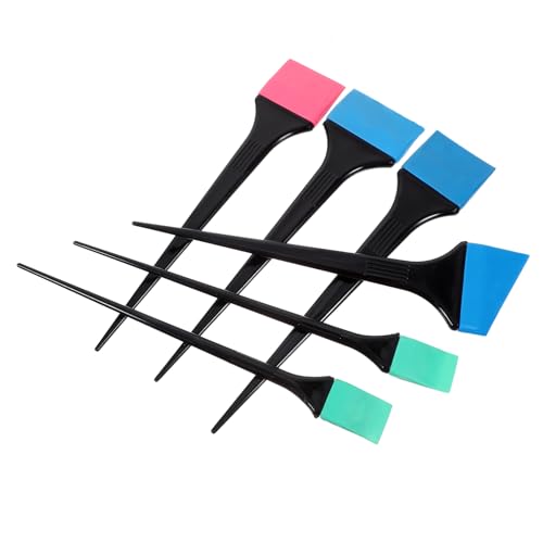 Beatifufu Hair Tint Brush Set 6pcs Silicone Hair Dye Applicators for Home or Professional Use