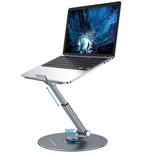 SmartDevil-Laptop-Stand-for-Desk-Adjustable-Height-to-20-Computer-Stand-for-Laptop-Laptop-Riser-with-360-Rotating-Base-Portable-Laptop-Holder-for-MacBook-Air-Pro-All-Laptops-up-to-17-inches