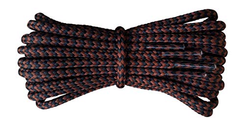 Shoelaces - 5/32 round - Black and Brown laces - Length 42 / 110cm Shoelaces - 5/32" round - Black and Brown laces - Length 42" / 110cm