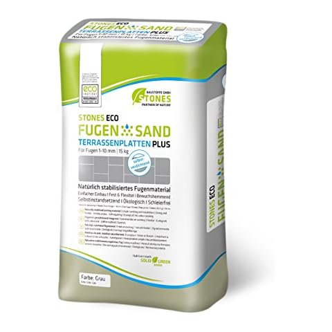 STONES ECO Fugensand 1-10 mm 15 kg/ Sack (grau) Cover