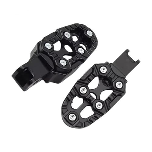 Repose-pieds de moto génériques haute résistance : finition noire élégante et durable