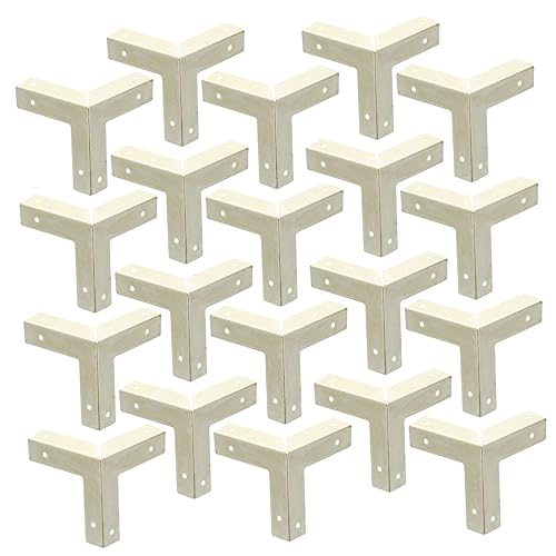 Housoutil Wooden Box Corner Protectors 20pcs Corner Edge Protectors for Jewelry Boxes