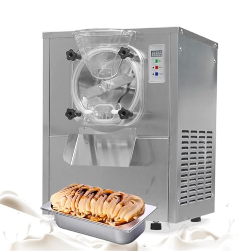 Kolice Commercial 15-20L/H Mini Tabletop Hard Ice Cream Maker, Desktop Hard Ice Cream Machine for Restaurant, Ice Cream Stores, Hotel