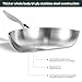 DELARLO Triply Stainless Steel Pan 8 Inch Frying pan, Induction Skillet Compatible Up to 600℉, Fast and Even Heat, Oven Broiler Safe, Small Skillet, Omelette, Small Pan for Eggs, Steak, Bacon