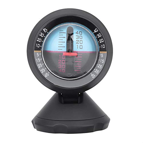 Kuuleyn Car Inclinometer Waterproof Angle Slope Tilt Indicator Level Meter Gradient Balancer Finder Tool for Vehicle