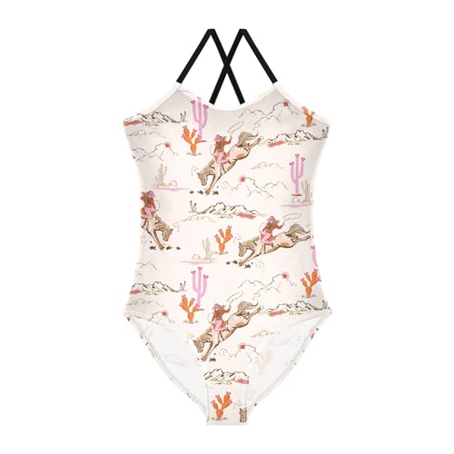 Image of Girls One Piece Swimsuit Bathing Suit Beach Swimwear Cute Printed Swim Suits for 3-10T